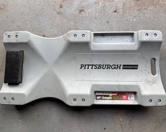 Pittsburgh Automotive 40” Creeper 300lb Capacity One Piece PVC Frame Built in Tool Storage