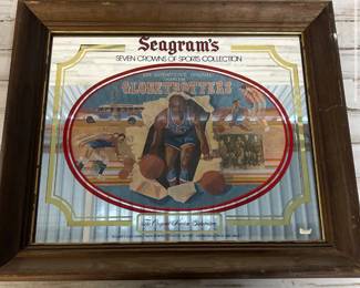 Vintage Seagrams Mirrored Bar Sign Wall Mounted