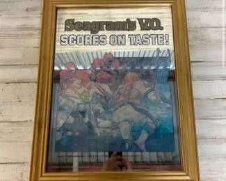 Vintage Seagrams VO Mirrored Wall Beer Sign Man Cave
