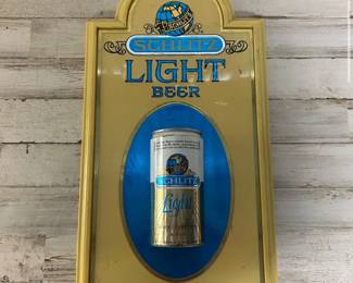 Vintage Schlitz Light Malt Liquor Beer Sign Man Cave