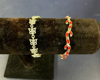 Vintage Bracelets: Butterfly and Candy Candy