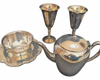 Assorted Silverplate Serving Items
