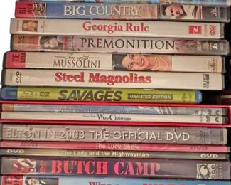 Drawer Full of DVDs and VHS Tapes