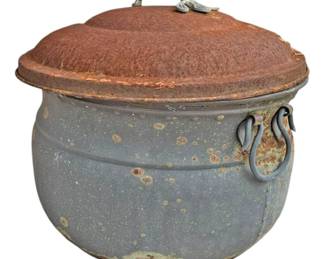 Distressed and Rusted Outdoor Hose Holder