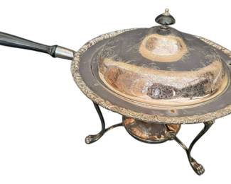 Silverplate Chafing Dish Stand Burner
