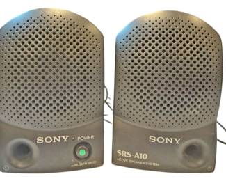 Vtg Sony SRSA10 Active Speakers
