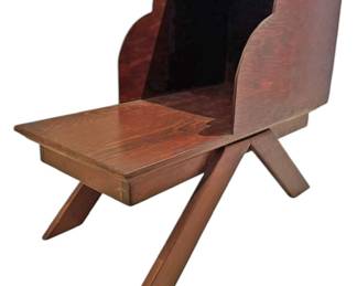 MCM Brown Wood Side Table