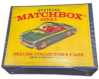 Vintage Matchbox Case and Cars