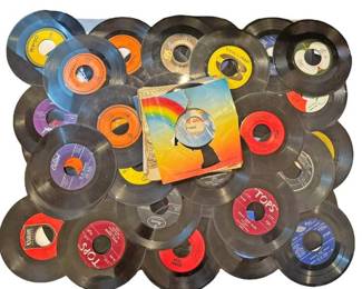 50 Vinyl 45 Records