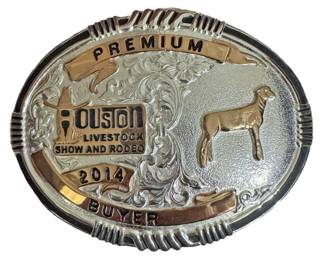 2014 Houston Rodeo Belt Buckle
