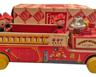 1950s FisherPrice Winky Blinky Fire Truck