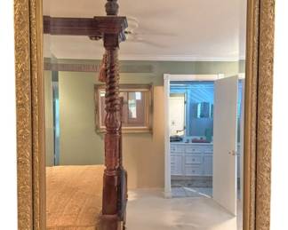 Gold Gilt Wood Hollywood Regency Mirror