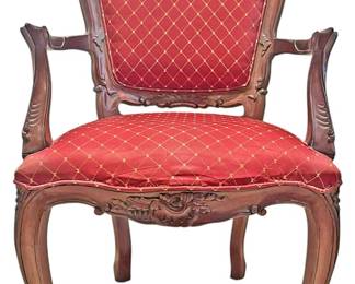 French Regency Carved Armchair