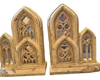 Pair of Resin Gothic Bookends
