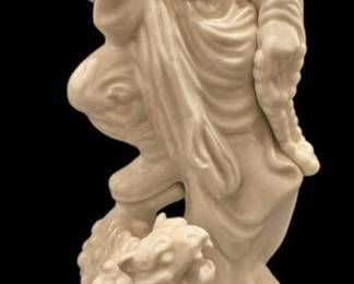 Fitz Floyd White Japanese Statue
