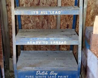 Vintage Dutch Boy Paint Display Rack
