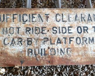 Railroad Insufficient Clearance Safety Sign