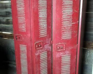 Vintage Industrial Metal Lockers