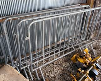 Metal Crowd Control Barriers, Qty 5, 48" x 84"