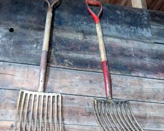 Ten Tine Pitchforks, Qty 2