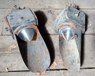 Union Switch & Signal Co Railroad Cast Iron Light, Qty 2