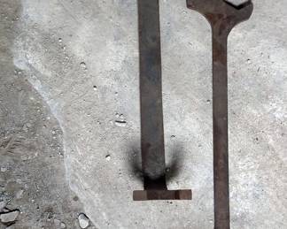 Railroad Locomotive Cast Iron Wrenches 20" and 24"