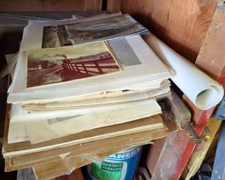 Robert Cook Train Prints, 1971 Pictorial Publications