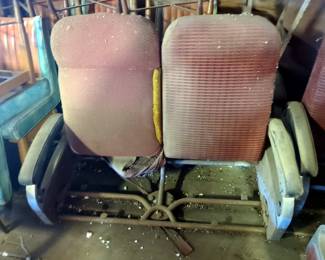 Railroad Passenger Train Car Double Reclinable Seats, Qty 7