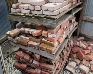 Pallet of Red Bricks