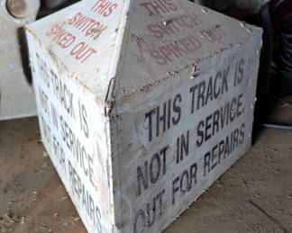 Railroad Track Out of Service Marker