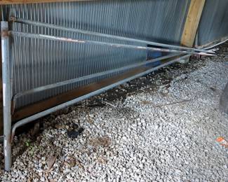 Steel Barrier Swing Gates, Qty 2