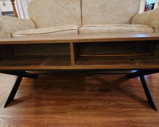 wooden coffee table with storage