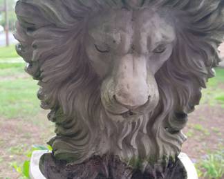 Outdoor garden lion