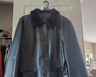 Leather ladies jacket