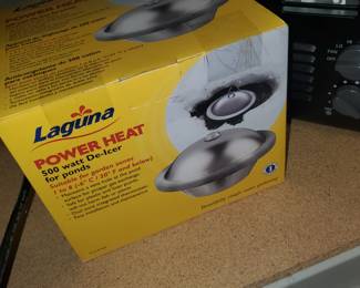 Power heat for a pond