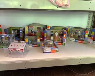 Kaleidoscope dollhouse furniture and accessory sets. 