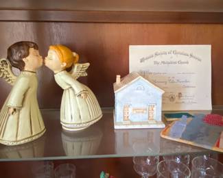 Vintage Musical Angels and Music box 200 Anniversary of Mother of American Meth. Church