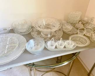 Depression Cut Glass to Modern day serving pieces