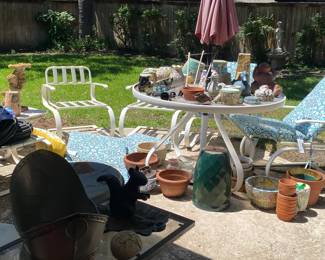 Outdoor furniture, pots and MORE