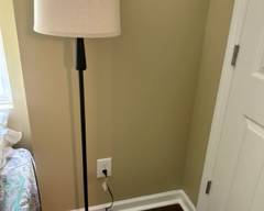 Tall floor lamp (2 table lamps match) $50