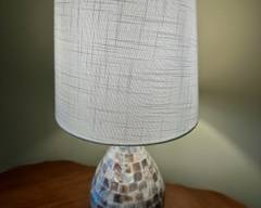 Jonathan Y mini table lamp with shell detail $25