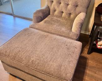 Armchair and ottoman