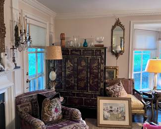 Chinoiserie storage cabinet