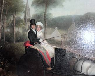 Fine English countryside painting on canvas