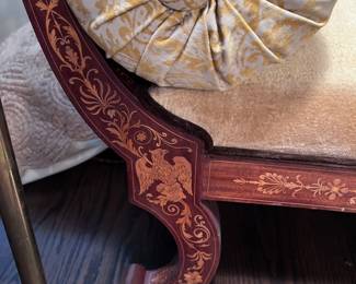 Finely inlaid sofa
