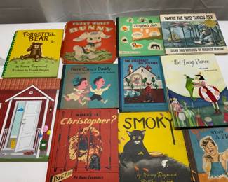 Group Lot Vintage Children Illustration Books1940s