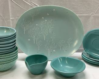 Lot Vntg Boontonware, TexasWare USA+ Platter&Bowls
