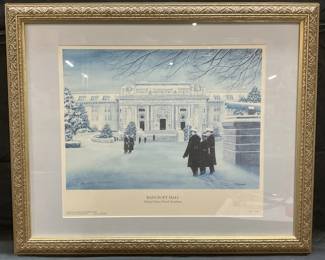 Sgn Ltd Edt T Fowler Naval Academy Lithograph