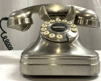 GRAND PHONE Flash Redial Brushed Metal Telephone