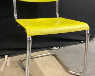 SPILIMBERGO MCM Plastic & Chrome Chair ITALY